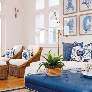 Living Room Designed With Decor From Coastal Closet