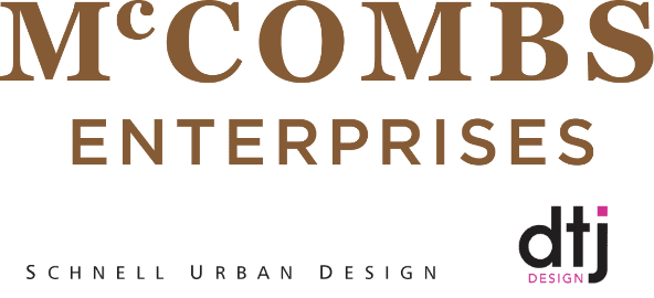 McCombs Enterprises Schnell Urban Design dtj Design Logos