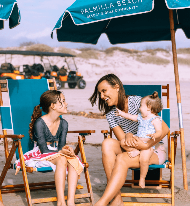 Mother and Children Enjoying Palmilla Beach