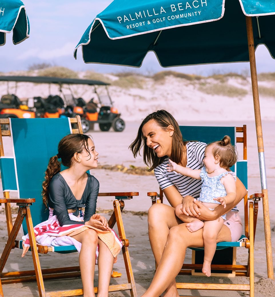 Mother Enjoying Beach with Children at Palmilla Beach