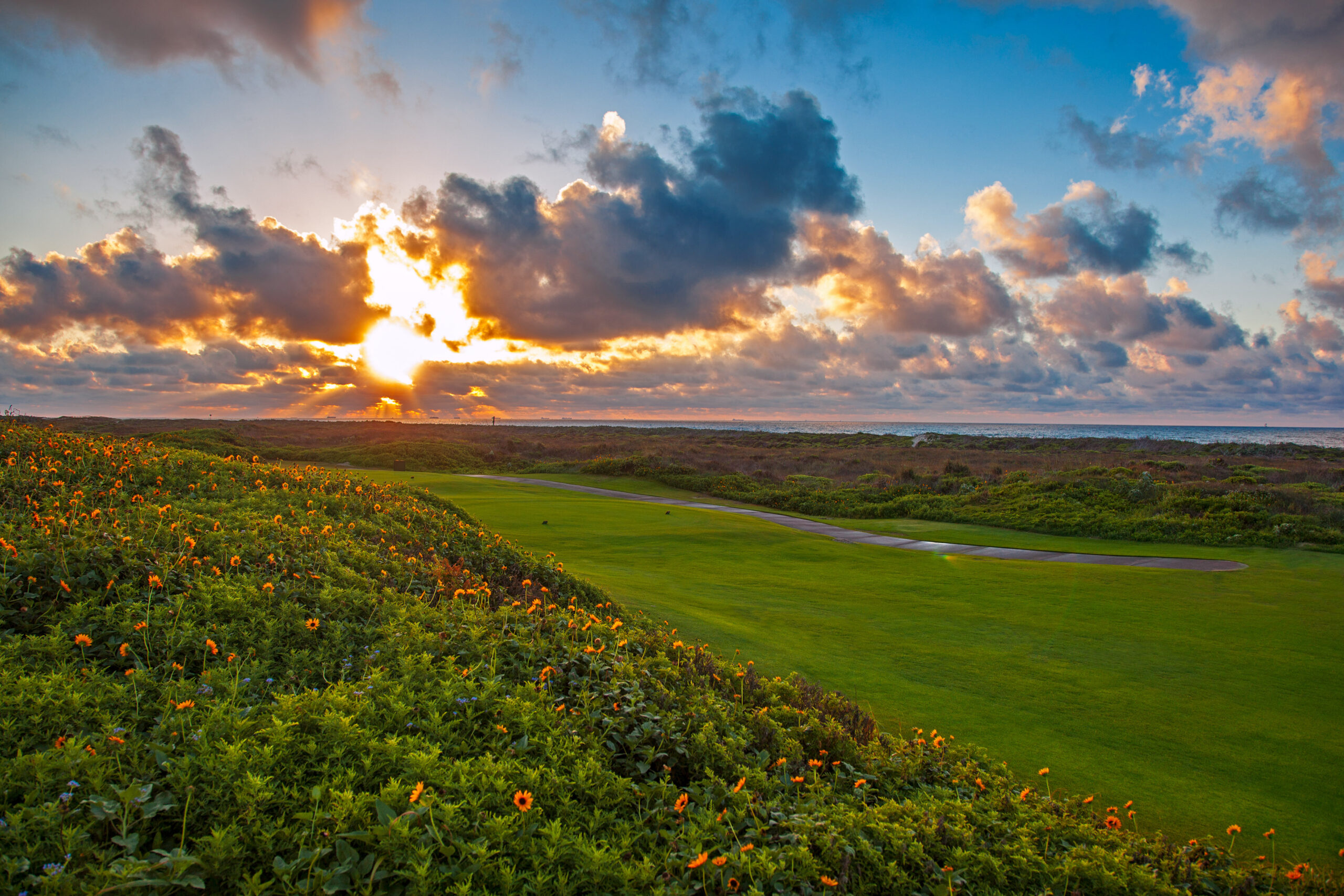 Links-style Golf Course at Palmilla Beach in Port Aransas Texas